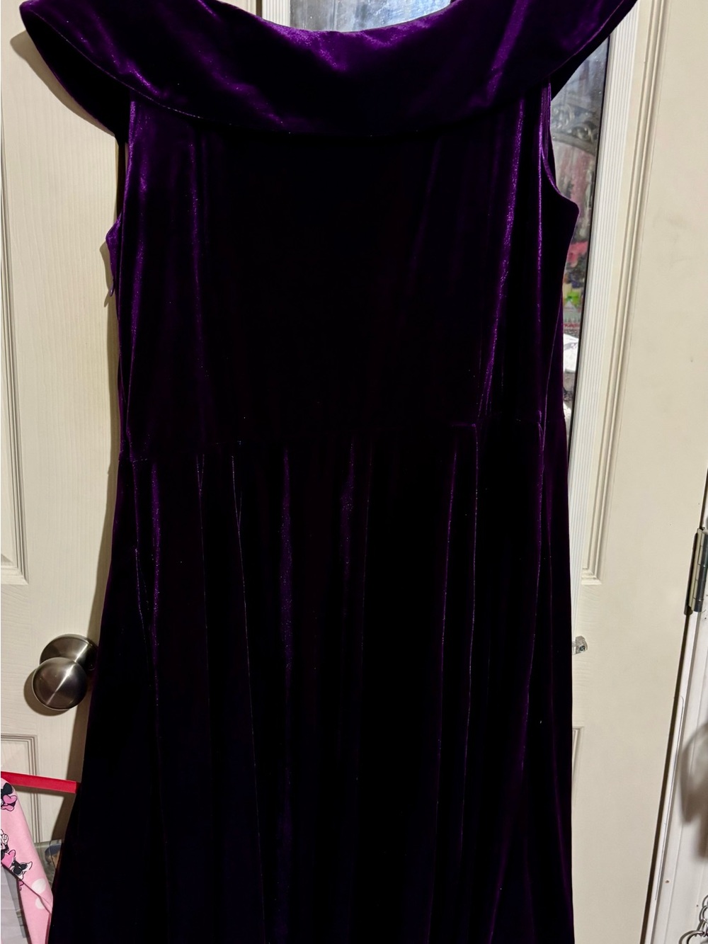 Monroe & Main Deep Purple Velvet Midi Dress 20W